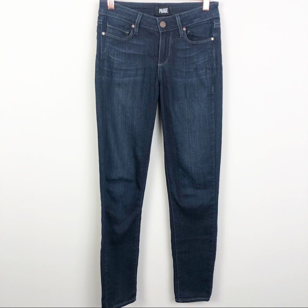 PAIGE | Verdugo Ankle Denim Jeans Dark Blue Wash Women’s Size 24 (00)